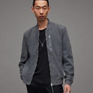 Kemble Suede Bomber Leather Jacket