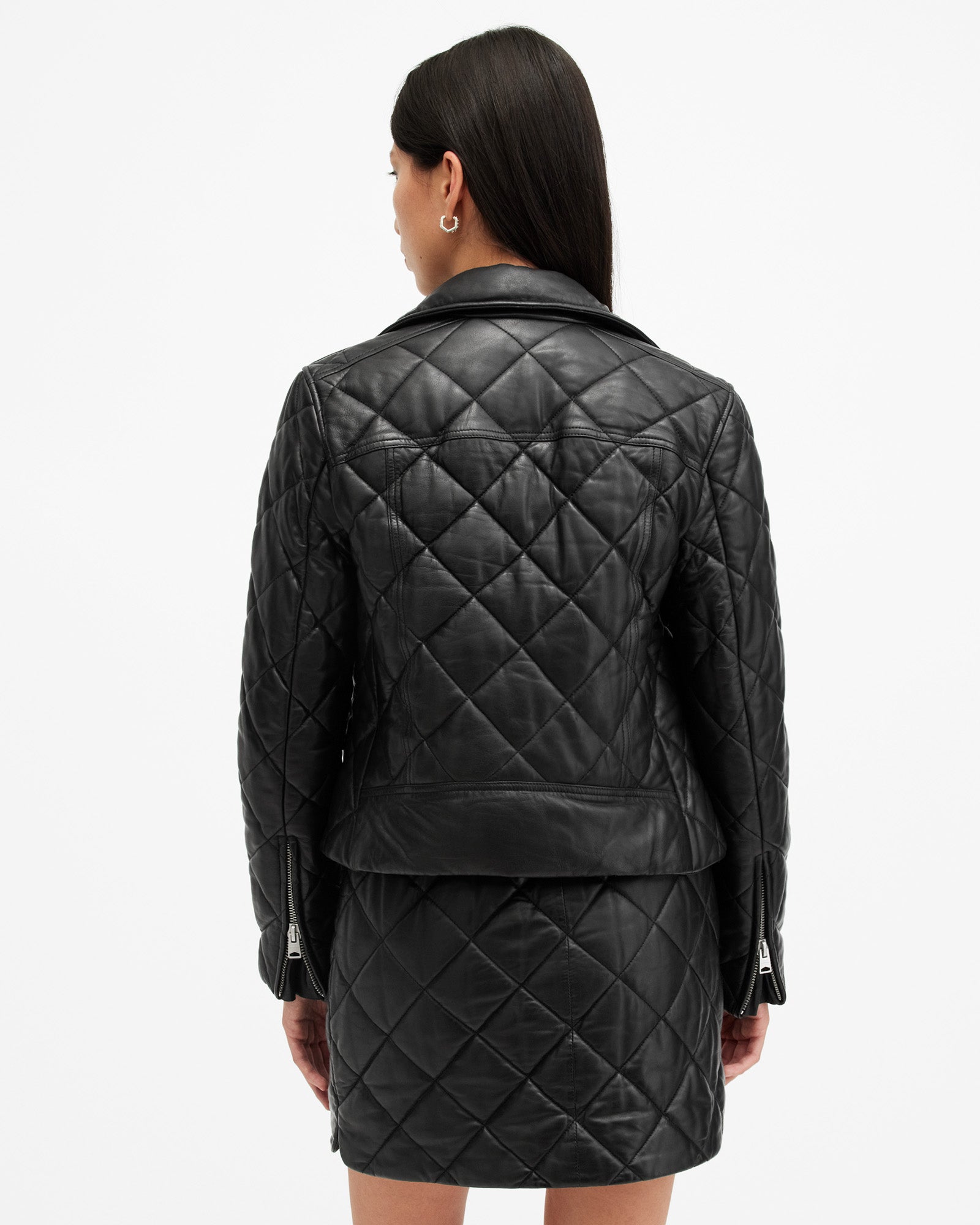 Dalby Quilt Leather Biker - Image 6