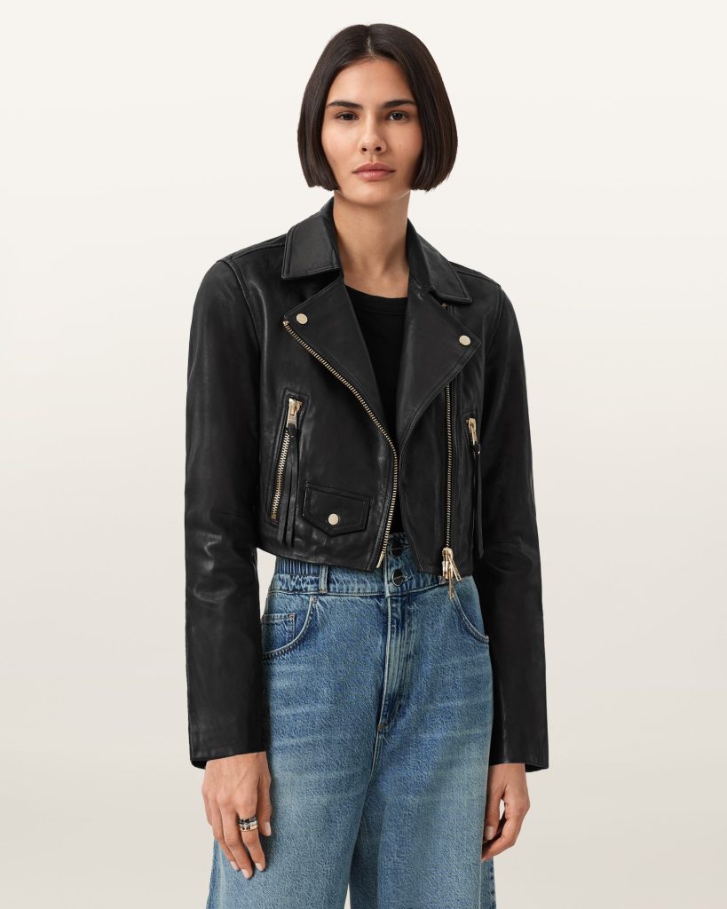 Elora Leather Biker Jacket